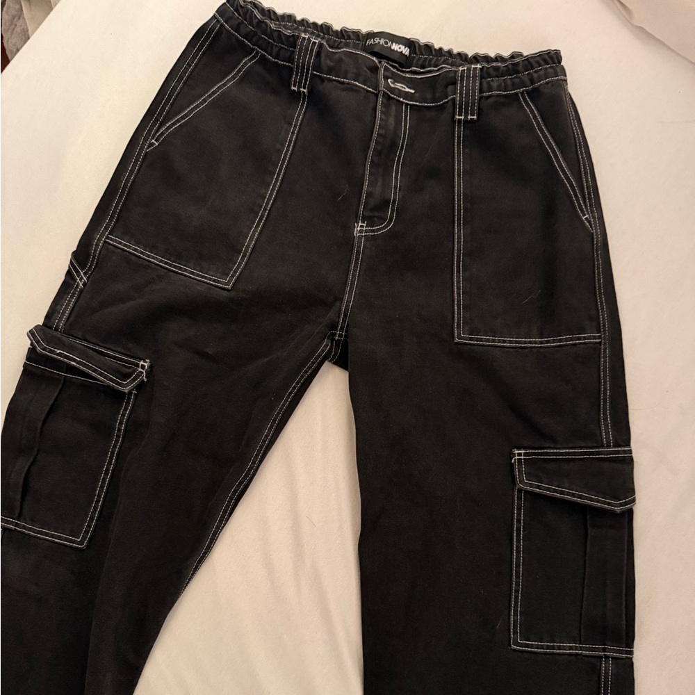 Men's Black Cargo Pants